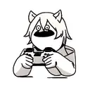 game controller transforming into a pig tattoo design idea