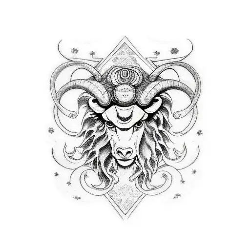 aries constelation tattoo design idea