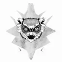 Lemur tattoo design idea