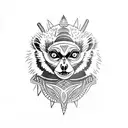 Lemur tattoo design idea