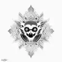 Lemur tattoo design idea