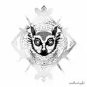 Lemur tattoo design idea