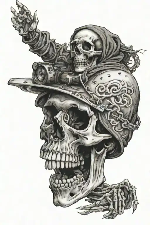 Skeleton suicideboys g59 $uicideboy$ song incorporated tattoo design idea