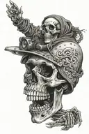 Skeleton suicideboys g59 $uicideboy$ song incorporated tattoo design idea