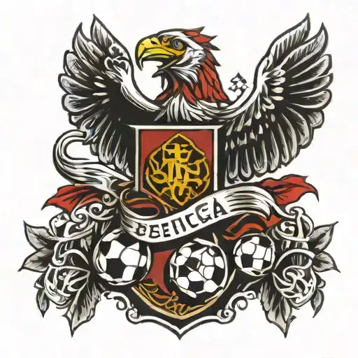 benfica soccer club logo tattoo design idea