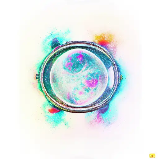 broken hourglass with the universe spilling out tattoo design idea