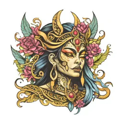 kali goddess tattoo design idea