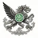 Full back tattoo of flag of republic of georgia on person  tattoo design idea