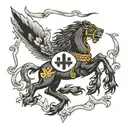 Full back tattoo of flag of republic of georgia on person  tattoo design idea