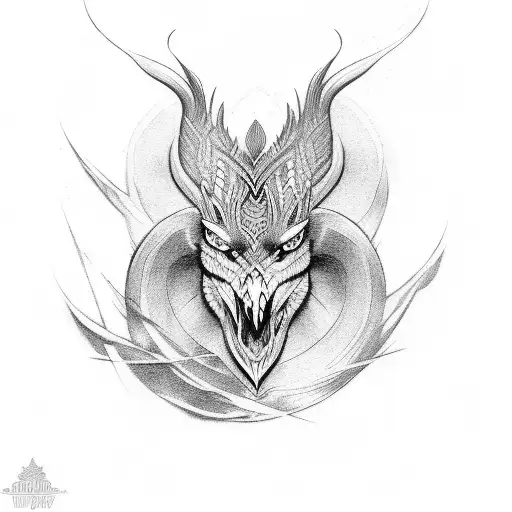 Norse Jay tattoo design idea