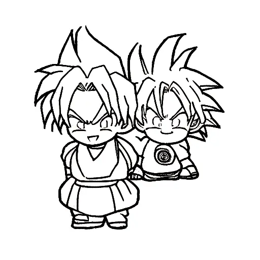 A Dragon ball z and Naruto crossover tattoo design idea