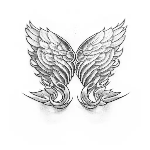 wings  tattoo design idea