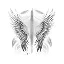 wings  tattoo design idea