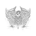 eagle wings  tattoo design idea