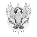 eagle wings  tattoo design idea