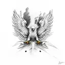 eagle wings  tattoo design idea