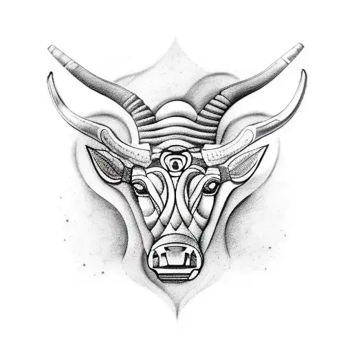 taurus and Virgo tattoo design idea