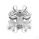 taurus and Virgo tattoo design idea