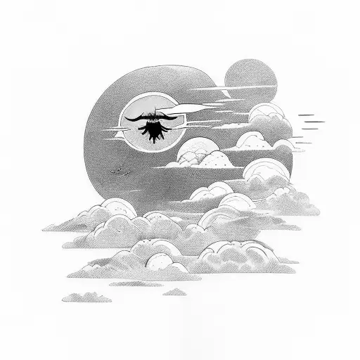 it's always sunny above the clouds tattoo design idea