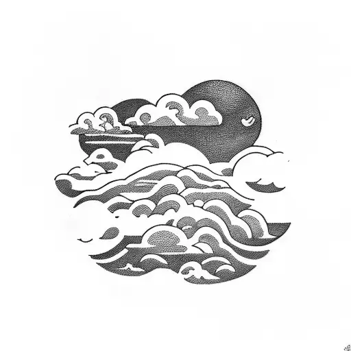 it's always sunny above the clouds tattoo design idea