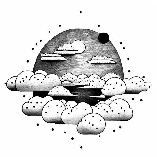it's always sunny above the clouds tattoo design idea