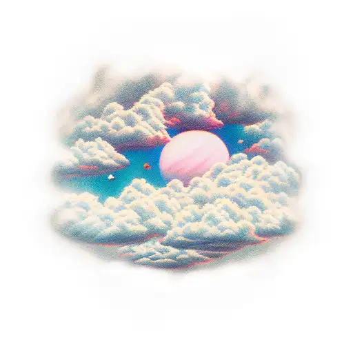 it's always sunny above the clouds tattoo design idea