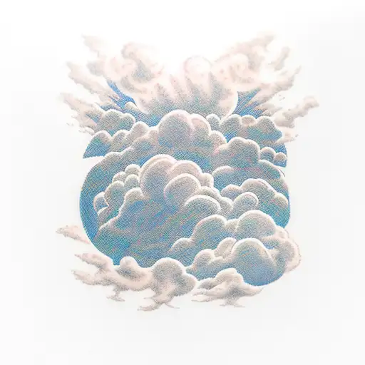 it's always sunny above the clouds tattoo design idea