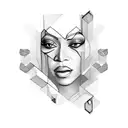beyonce tattoo design idea
