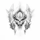 diablo 4 game tattoo design idea