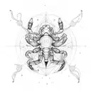 Scorpio constellation tattoo design idea