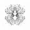 Scorpio constellation tattoo design idea