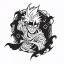 Shinigami with Naruto tattoo design idea