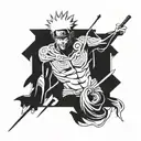 Shinigami with Naruto tattoo design idea