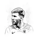 messi tattoo design idea
