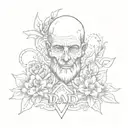 dad memorial tattoo design idea
