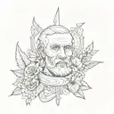 dad memorial tattoo design idea