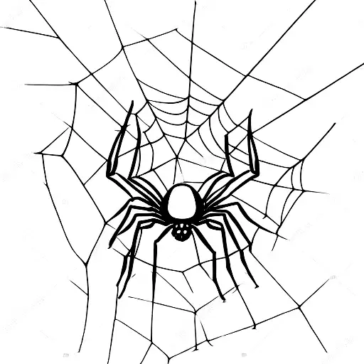spider without web tattoo design idea