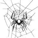 spider without web tattoo design idea