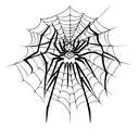 spider without web tattoo design idea