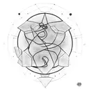 Red string of destiny tattoo design idea