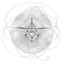 Red string of destiny tattoo design idea