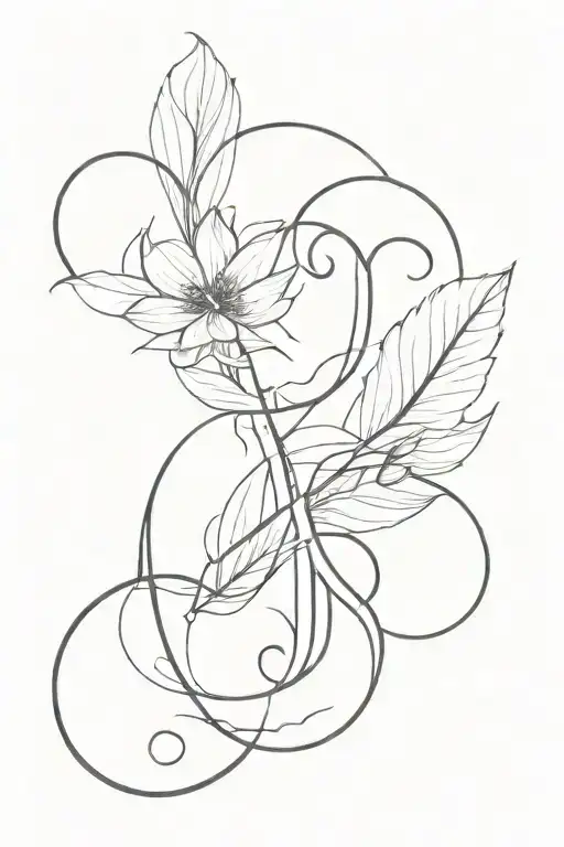 LETTERS S N L tattoo design idea