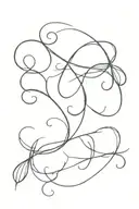LETTERS S N L tattoo design idea