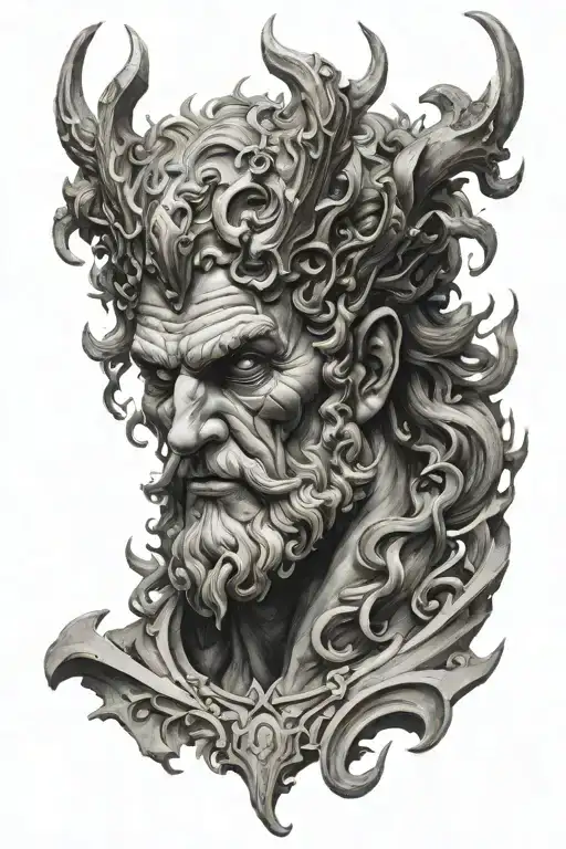 Greek god hades Greek god tattoo design idea