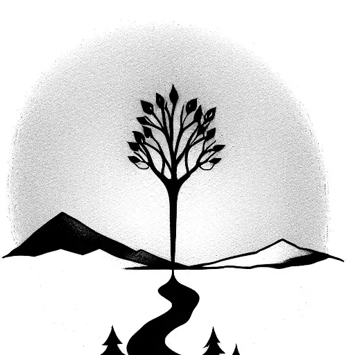 Even though I walk through the valley of the shadow of death, I will fear no evil tattoo design idea