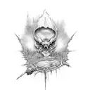 Even though I walk through the valley of the shadow of death, I will fear no evil tattoo design idea