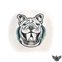 american bully tattoo design idea