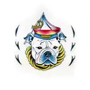 american bully tattoo design idea