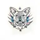 american bully tattoo design idea