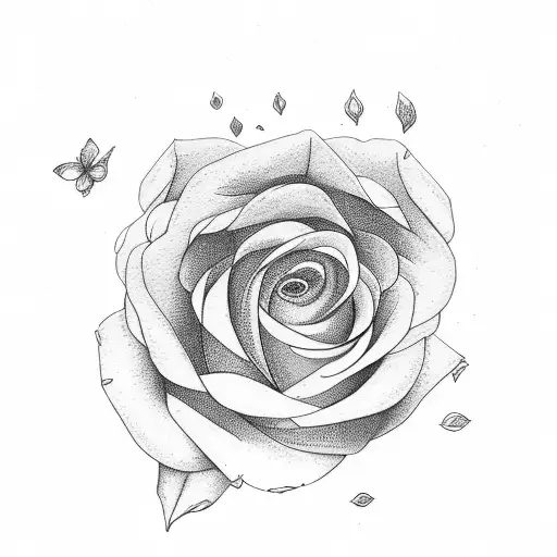 flower and cloud shade tattoo design idea